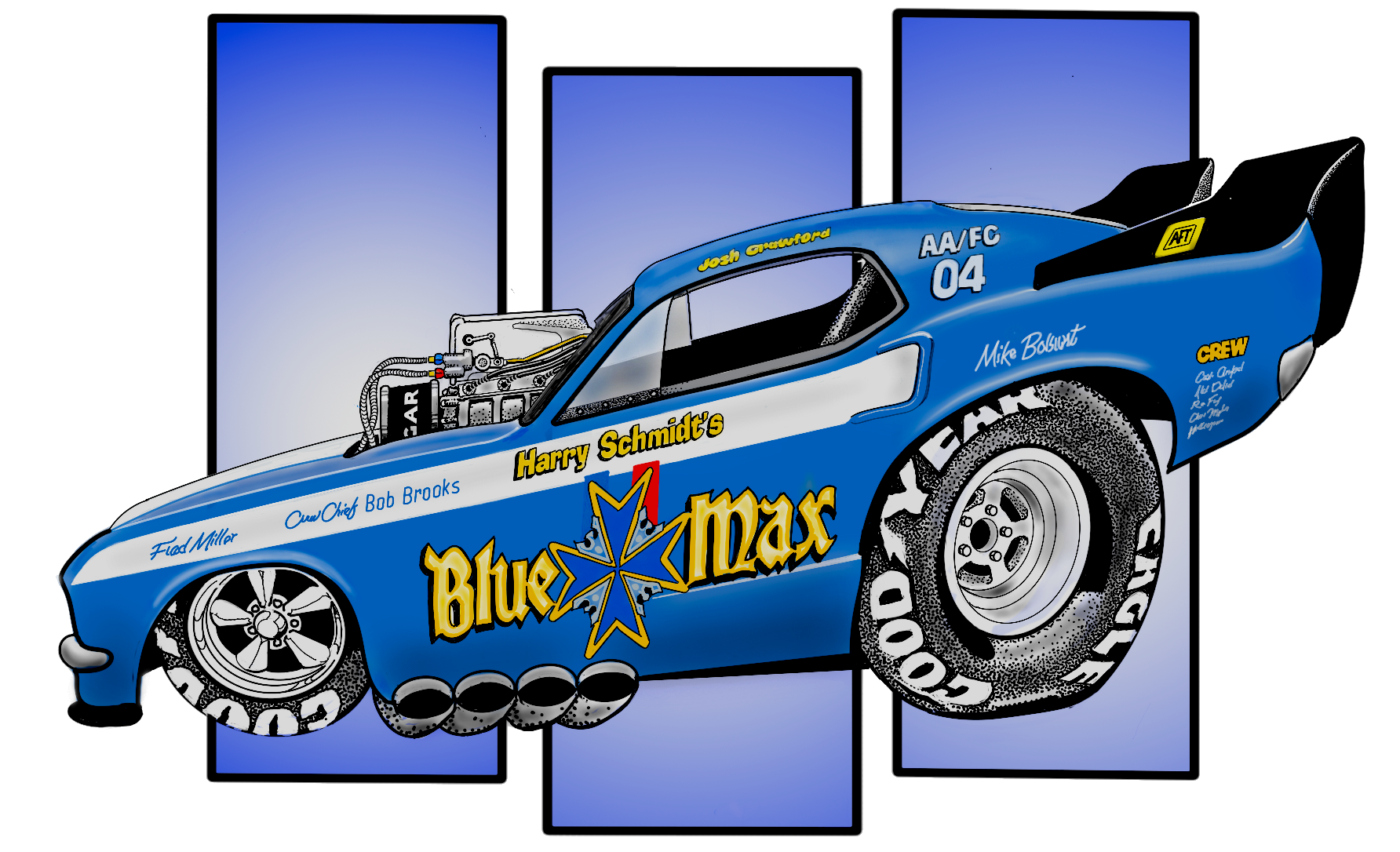 blue max funny car